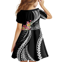 AAPI Heritage Month Family Matching Short Sleeve Bodycon Dress and Hawaiian Shirt Kanaka Hawaii Plumeria LT7 - Polynesian Pride