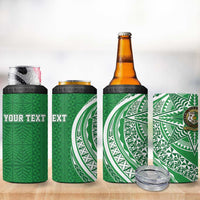 Tonga Liahona High School Personalized 4 in 1 Can Cooler Tumbler Ngatu Tokelaufeletoa Motifs LT7 - Polynesian Pride