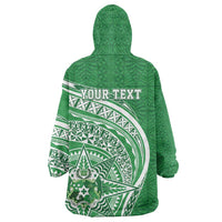 Tonga Liahona High School Personalized Wearable Blanket Hoodie Ngatu Tokelaufeletoa Motifs LT7 - Polynesian Pride