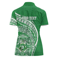 Tonga Liahona High School Personalized Women Polo Shirt Ngatu Tokelaufeletoa Motifs LT7 - Polynesian Pride