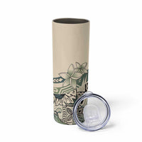 Aloha Hawaii Tapa Skinny Tumbler Summer Green Hawaiian Ipu LT7 - Polynesian Pride