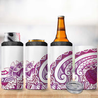 Aloha Hawaii Tapa 4 in 1 Can Cooler Tumbler Vibrant Fuchsia Hawaiian Ipu LT7 - Polynesian Pride