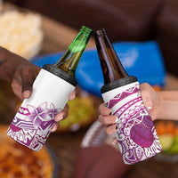 Aloha Hawaii Tapa 4 in 1 Can Cooler Tumbler Vibrant Fuchsia Hawaiian Ipu LT7 - Polynesian Pride