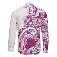 Aloha Hawaii Tapa Family Matching Mermaid Dress and Hawaiian Shirt Vibrant Fuchsia Hawaiian Ipu LT7 - Polynesian Pride
