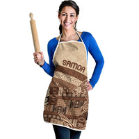 Samoa Mamanu Siapo Mocha Apron Tatau Malie LT7 - Polynesian Pride