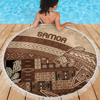 Samoa Mamanu Siapo Mocha Beach Blanket Tatau Malie LT7 - Polynesian Pride