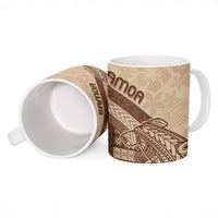 Samoa Mamanu Siapo Mocha Ceramic Mug Tatau Malie LT7 - Polynesian Pride