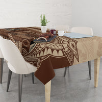 Samoa Mamanu Siapo Mocha Tablecloth Tatau Malie LT7 - Polynesian Pride
