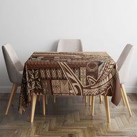Samoa Mamanu Siapo Mocha Tablecloth Tatau Malie LT7 - Polynesian Pride