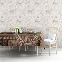 Samoa Mamanu Siapo Mocha Tablecloth Tatau Malie LT7 - Polynesian Pride