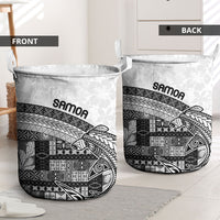 Samoa Mamanu Siapo Classic Black Laundry Basket Tatau Malie LT7 - Polynesian Pride