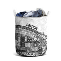 Samoa Mamanu Siapo Classic Black Laundry Basket Tatau Malie LT7 - Polynesian Pride