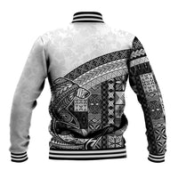 Samoa Mamanu Siapo Classic Black Baseball Jacket Tatau Malie LT7 - Polynesian Pride