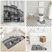 Samoa Mamanu Siapo Classic Black Bathroom Set Tatau Malie LT7 - Polynesian Pride