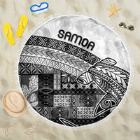 Samoa Mamanu Siapo Classic Black Beach Blanket Tatau Malie LT7 One Size 150cm Black - Polynesian Pride