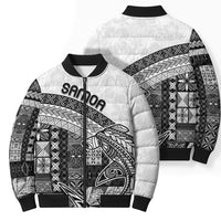 Samoa Mamanu Siapo Classic Black Bomber Puffer Jacket Tatau Malie LT7 - Polynesian Pride