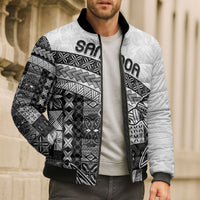 Samoa Mamanu Siapo Classic Black Bomber Puffer Jacket Tatau Malie LT7 - Polynesian Pride