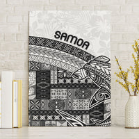 Samoa Mamanu Siapo Classic Black Canvas Wall Art Tatau Malie LT7 Without Frame Black - Polynesian Pride