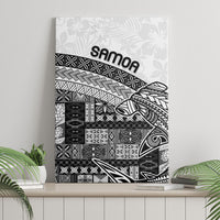 Samoa Mamanu Siapo Classic Black Canvas Wall Art Tatau Malie LT7 - Polynesian Pride