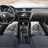 Samoa Mamanu Siapo Classic Black Car Mats Tatau Malie LT7 Set 2pcs - Front Black - Polynesian Pride