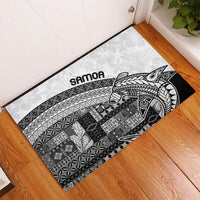 Samoa Mamanu Siapo Classic Black Rubber Doormat Tatau Malie LT7 - Polynesian Pride