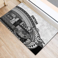 Samoa Mamanu Siapo Classic Black Rubber Doormat Tatau Malie LT7 - Polynesian Pride