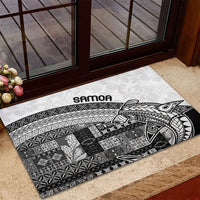 Samoa Mamanu Siapo Classic Black Rubber Doormat Tatau Malie LT7 - Polynesian Pride