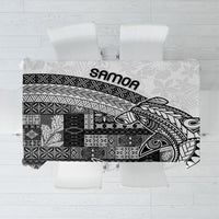 Samoa Mamanu Siapo Classic Black Tablecloth Tatau Malie LT7 Black - Polynesian Pride