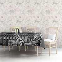 Samoa Mamanu Siapo Classic Black Tablecloth Tatau Malie LT7 - Polynesian Pride