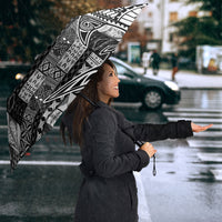 Samoa Mamanu Siapo Classic Black Umbrella Tatau Malie LT7 - Polynesian Pride