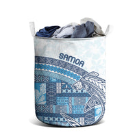 Samoa Mamanu Siapo Royal Blue Laundry Basket Tatau Malie LT7 - Polynesian Pride