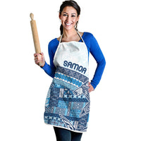 Samoa Mamanu Siapo Royal Blue Apron Tatau Malie LT7 - Polynesian Pride