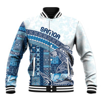 Samoa Mamanu Siapo Royal Blue Baseball Jacket Tatau Malie LT7 Unisex Royal Blue - Polynesian Pride