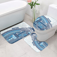 Samoa Mamanu Siapo Royal Blue Bathroom Set Tatau Malie LT7 - Polynesian Pride