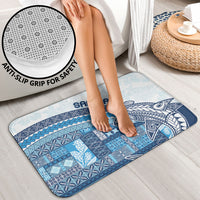 Samoa Mamanu Siapo Royal Blue Bathroom Set Tatau Malie LT7 - Polynesian Pride