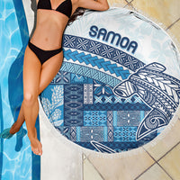 Samoa Mamanu Siapo Royal Blue Beach Blanket Tatau Malie LT7 - Polynesian Pride