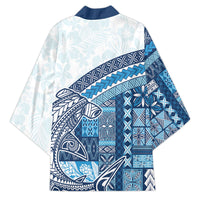 Samoa Mamanu Siapo Royal Blue Kimono Tatau Malie LT7 - Polynesian Pride