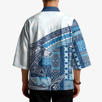 Samoa Mamanu Siapo Royal Blue Kimono Tatau Malie LT7 - Polynesian Pride