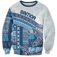 Samoa Mamanu Siapo Royal Blue Sweatshirt Tatau Malie LT7 Unisex Royal Blue - Polynesian Pride