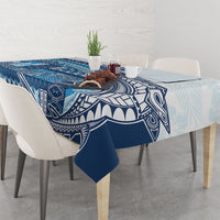 Samoa Mamanu Siapo Royal Blue Tablecloth Tatau Malie LT7 - Polynesian Pride