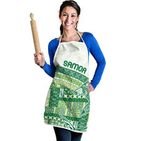 Samoa Mamanu Siapo Forest Green Apron Tatau Malie LT7 - Polynesian Pride