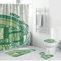 Samoa Mamanu Siapo Forest Green Bathroom Set Tatau Malie LT7 Bathroom Set (4 pcs) Forest Green - Polynesian Pride