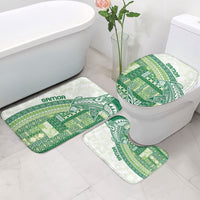 Samoa Mamanu Siapo Forest Green Bathroom Set Tatau Malie LT7 - Polynesian Pride