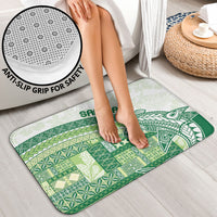 Samoa Mamanu Siapo Forest Green Bathroom Set Tatau Malie LT7 - Polynesian Pride