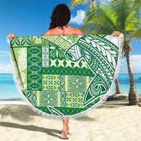 Samoa Mamanu Siapo Forest Green Beach Blanket Tatau Malie LT7 - Polynesian Pride