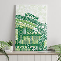 Samoa Mamanu Siapo Forest Green Canvas Wall Art Tatau Malie LT7 - Polynesian Pride