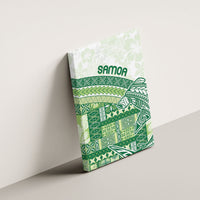 Samoa Mamanu Siapo Forest Green Canvas Wall Art Tatau Malie LT7 - Polynesian Pride