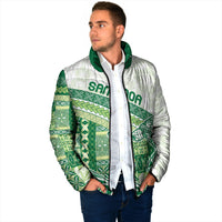 Samoa Mamanu Siapo Forest Green Padded Jacket Tatau Malie LT7 - Polynesian Pride