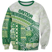 Samoa Mamanu Siapo Forest Green Sweatshirt Tatau Malie LT7 Unisex Forest Green - Polynesian Pride