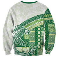 Samoa Mamanu Siapo Forest Green Sweatshirt Tatau Malie LT7 - Polynesian Pride